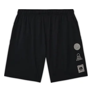 Men's Nike Quick Dry Solid Color Geometry Pattern Environmental Friendly Sports Shorts Black DM8145-045
