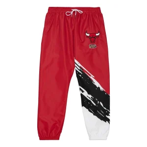 Mitchell & Ness x NBA Paintbrush Warm Up Pants 'Chicago Bulls' PWUP3415-CBUYYPPPMTWH