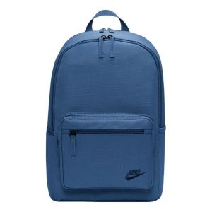 Nike HERITAGE EUGENE Basic Small Logo schoolbag Backpack One Size Unisex Navy Blue DB3300-469