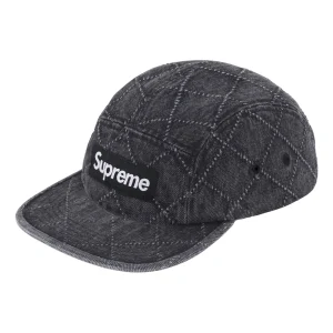 Supreme FW23 Week5 Punched Denim Camp Cap 'Black' SUP-FW23-2320