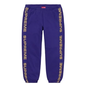 Supreme Metallic Rib Sweatpants 'Purple Yellow' SUP-SS20-599