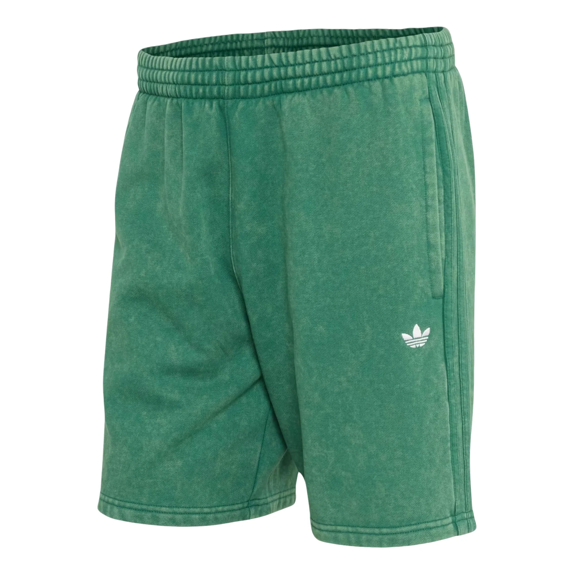 adidas Trefoil Essentials 7-Inch Fleece Shorts Asia Sizing 'Collegiate Green' KZ3834