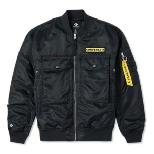 Converse Military Pack Ma-1 Bomber Jacket Asia Sizing 'Black' 10023761-A03