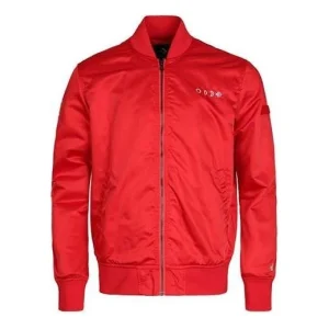 Converse Casual Sports Stand Collar Baseball Jacket Asia Sizing 'Red' 10007769-A03