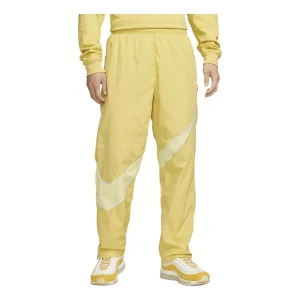Nike Sportswear Swoosh Woven Pants 'Yellow' DX0595-700