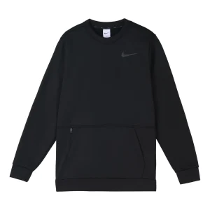 Nike Therma Training Sport Round Collar Velvet Jacket Long Sleeve Men's Black CU7272-010