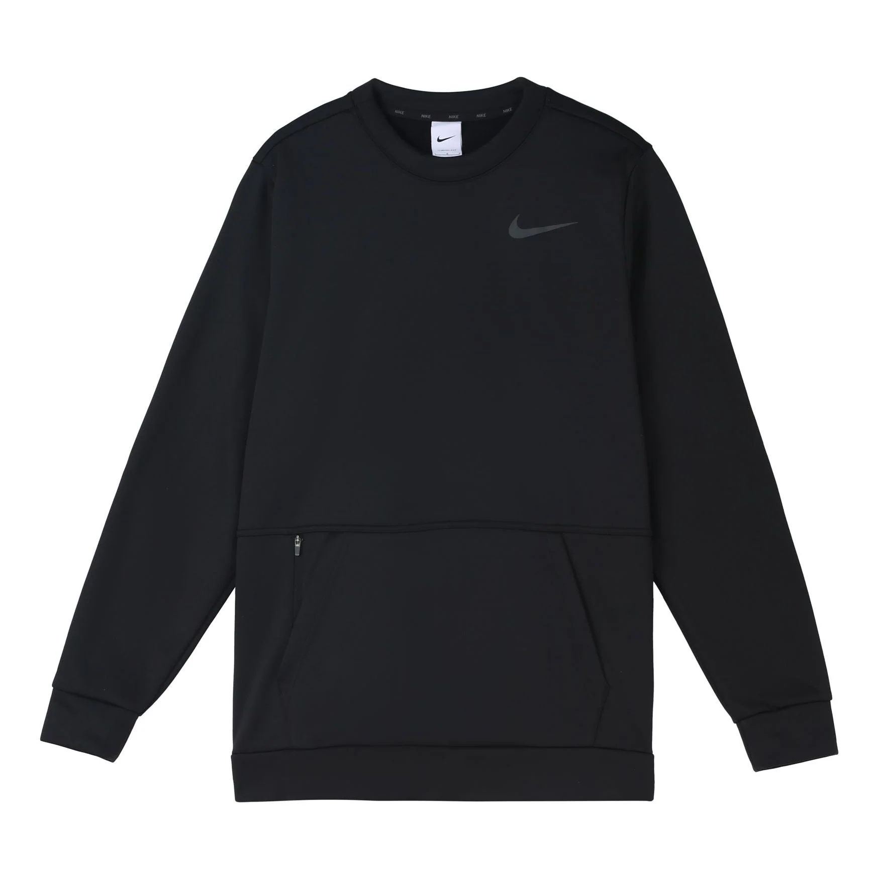 Nike Therma Training Sport Round Collar Velvet Jacket Long Sleeve Men's Black CU7272-010
