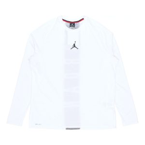 Air Jordan 23 Alpha Dri-Fit Back Printing Long Sleeves White 926437-100