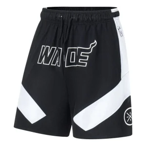 Li-Ning Way Of Wade Graphic Basketball Shorts 'Black White' AAPT051-14