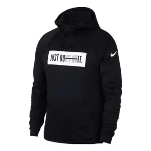 Nike Just Do It Logo Hoodie 'Black' 931813-010