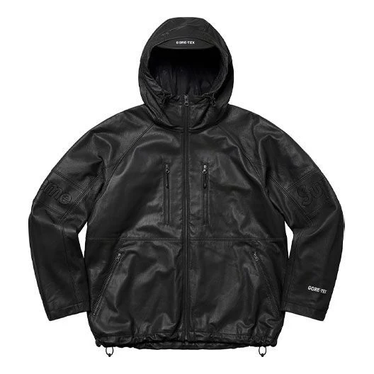 Supreme GORE-TEX Leather Jacket 'Black' SUP-SS22-263