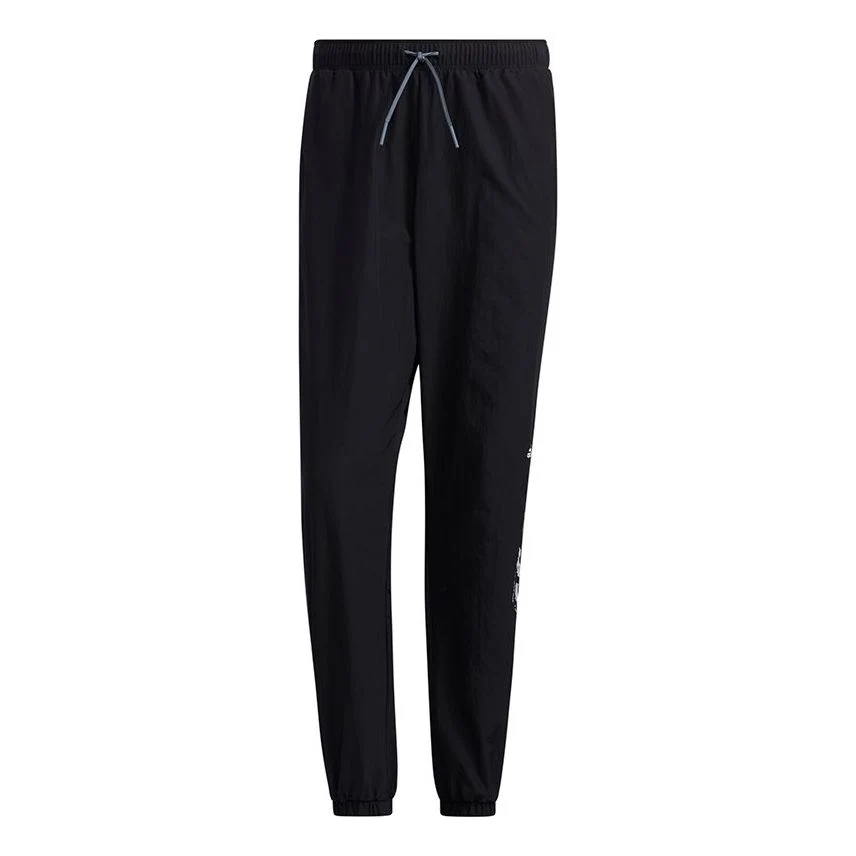 adidas M Wrd Wov Pnt Contrasting Colors Loose Woven Sports Pants Black GL8679