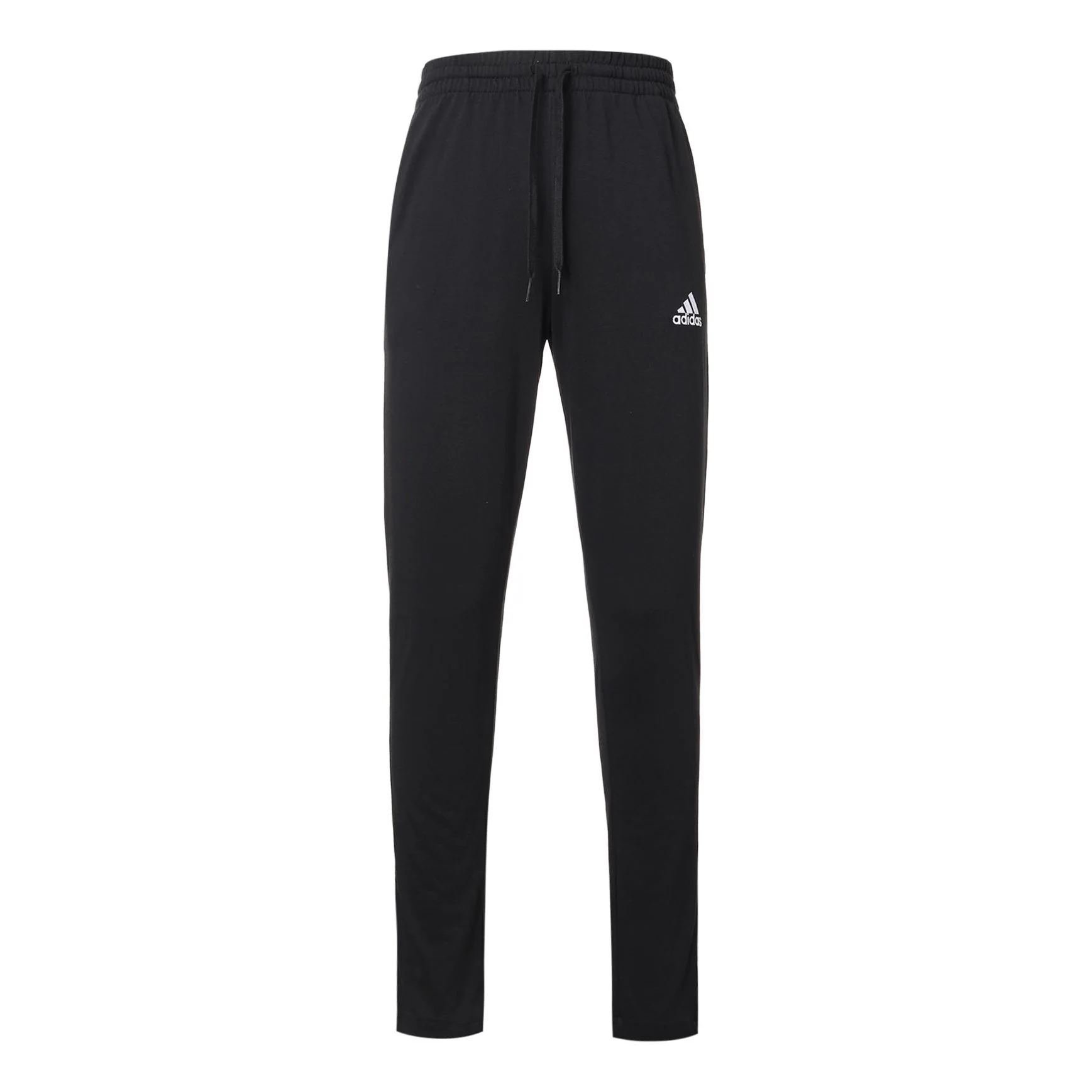 adidas Essentials Solid Color Slim Fit Running Sports Pants Black GK9222
