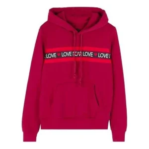(WMNS) Converse Love the Progress Print Hoodie Asia Sizing 'Red' 10017330-A02