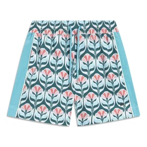 (WMNS) Li-Ning All-Over Print Shorts 'Blue Pink' AKST486-3