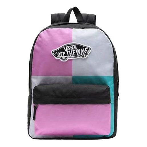 Vans Realm Printed Backpack 'Black White Pink Green' VN0A3UI6ZG6