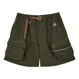 Men's Nike x ACG Multiple Pockets Outdoor Cargo Loose Casual Straight Shorts Green DN3945-325