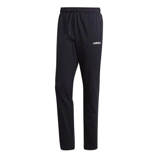adidas Knitted Running Casual Sports Long Pants Men Black DU0378