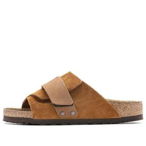 Birkenstock Kyoto Nubuck-Suede Leather Sandals 'Mink' 1022355