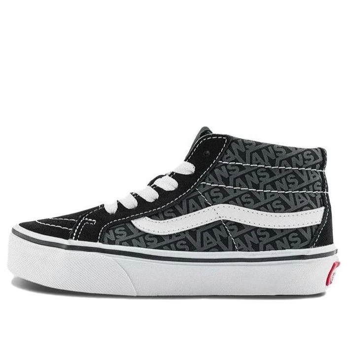 (PS) Vans SK8-Mid Reissie Skate Shoes 'Black Grey White' VN000BVP6BT