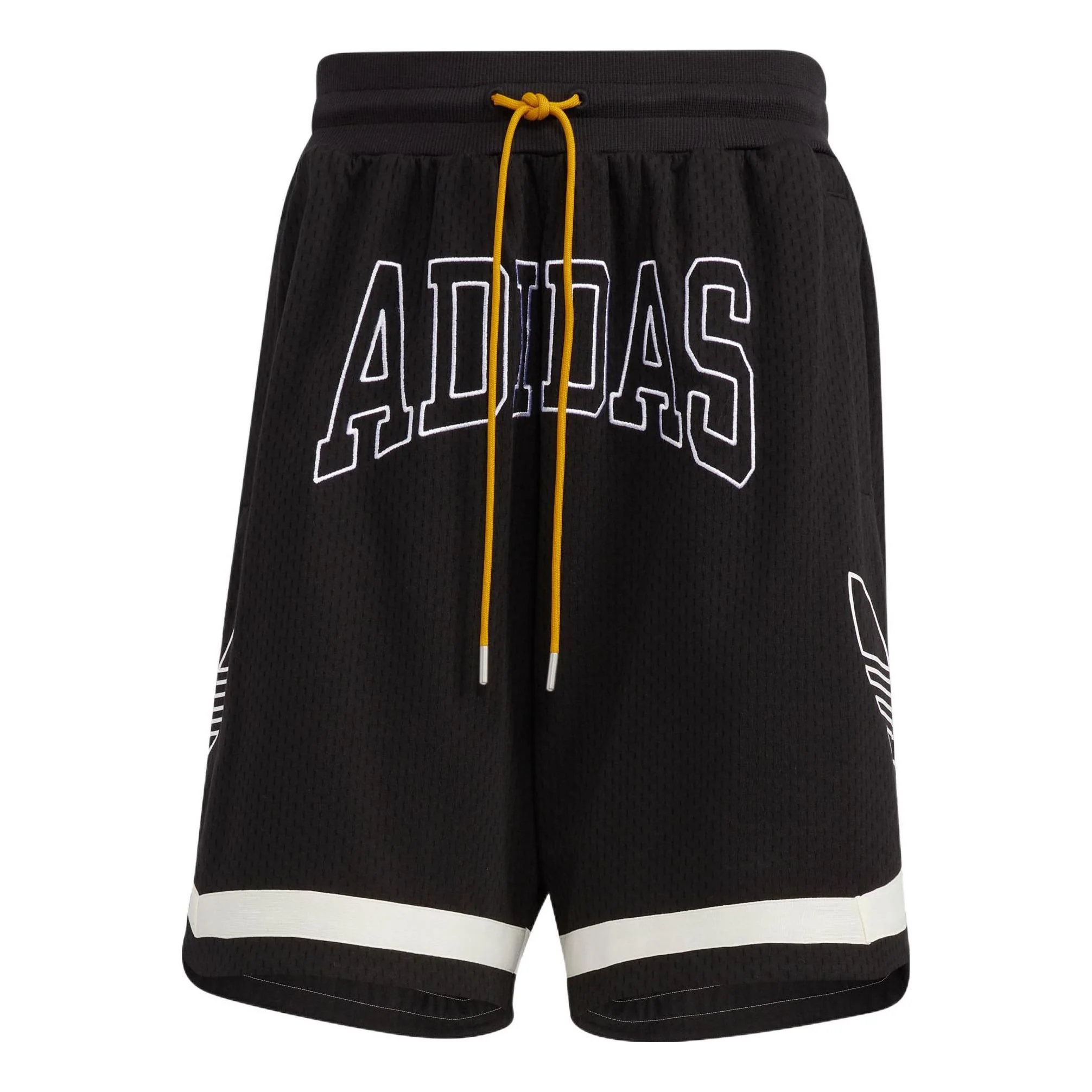 adidas originals Contrasting Colors Alphabet Logo Printing Lacing Straight Sports Shorts Black HZ9806