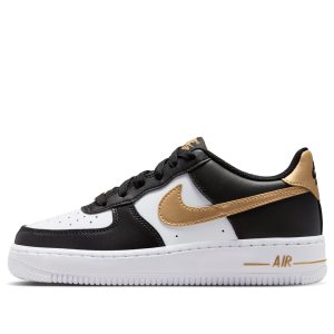 (GS) Nike Air Force 1 Low 'Black White Metallic Gold' CT3839-009
