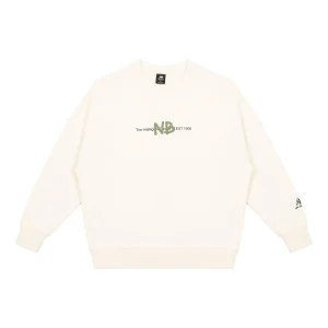 New Balance Logo Print Sweatshirt Asia Sizing 'White Green' AMT13365-IV