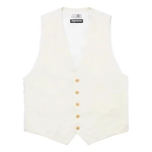 Supreme x MM6 Maison Margiela Wahed Cotton Suit Vest 'White' SUP-SS24-121