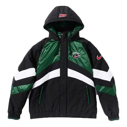 Supreme x Nike Hooded Sport Jacket 'Black Green White' SUP-SS19-10138