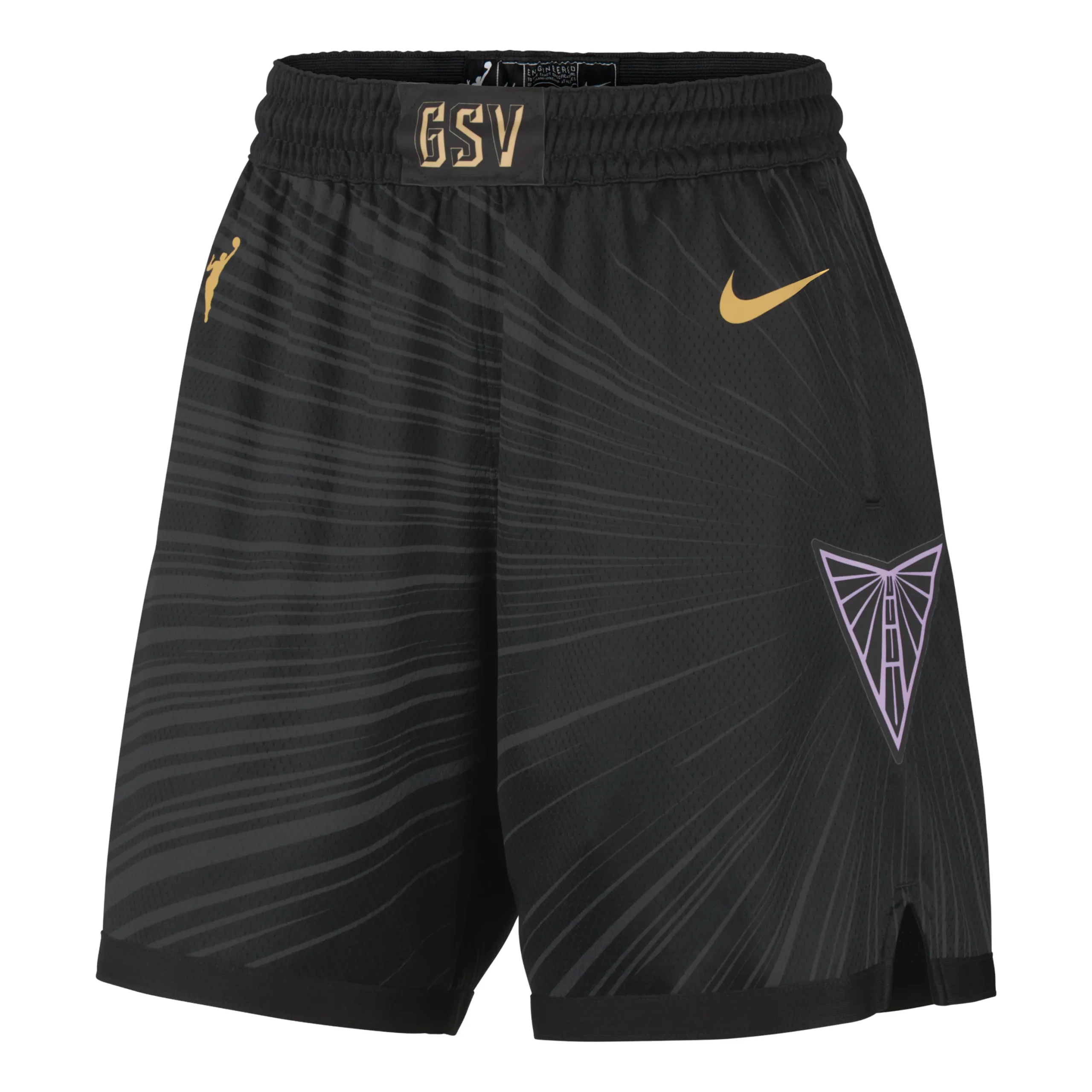 (WMNS) Nike Golden State Valkyries Dri-FIT WNBA Victory Shorts 'Black Club Gold' IF4893-010