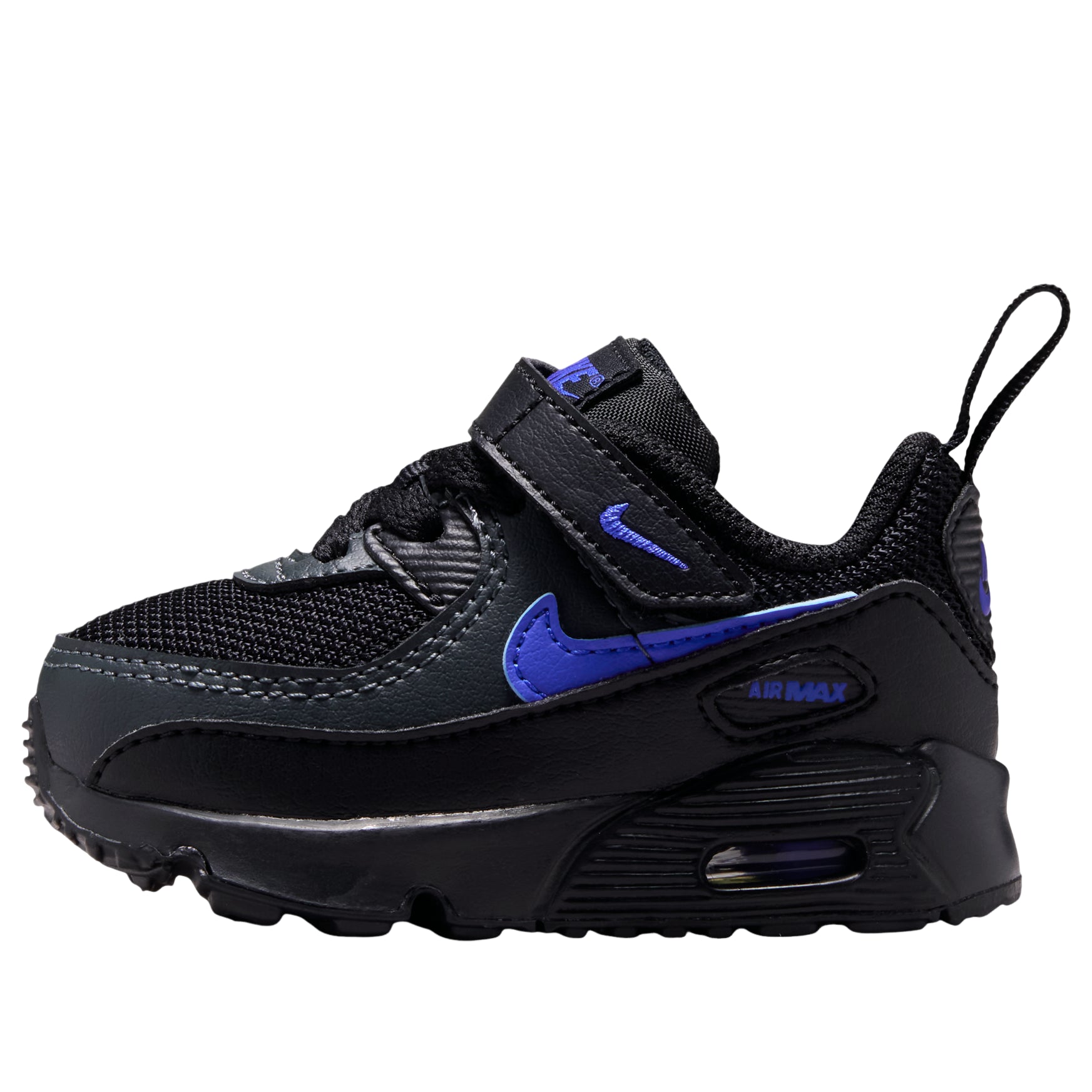 (TD) Nike Air Max 90 'Black Dark Smoke Grey Racer Blue' IV7240-008