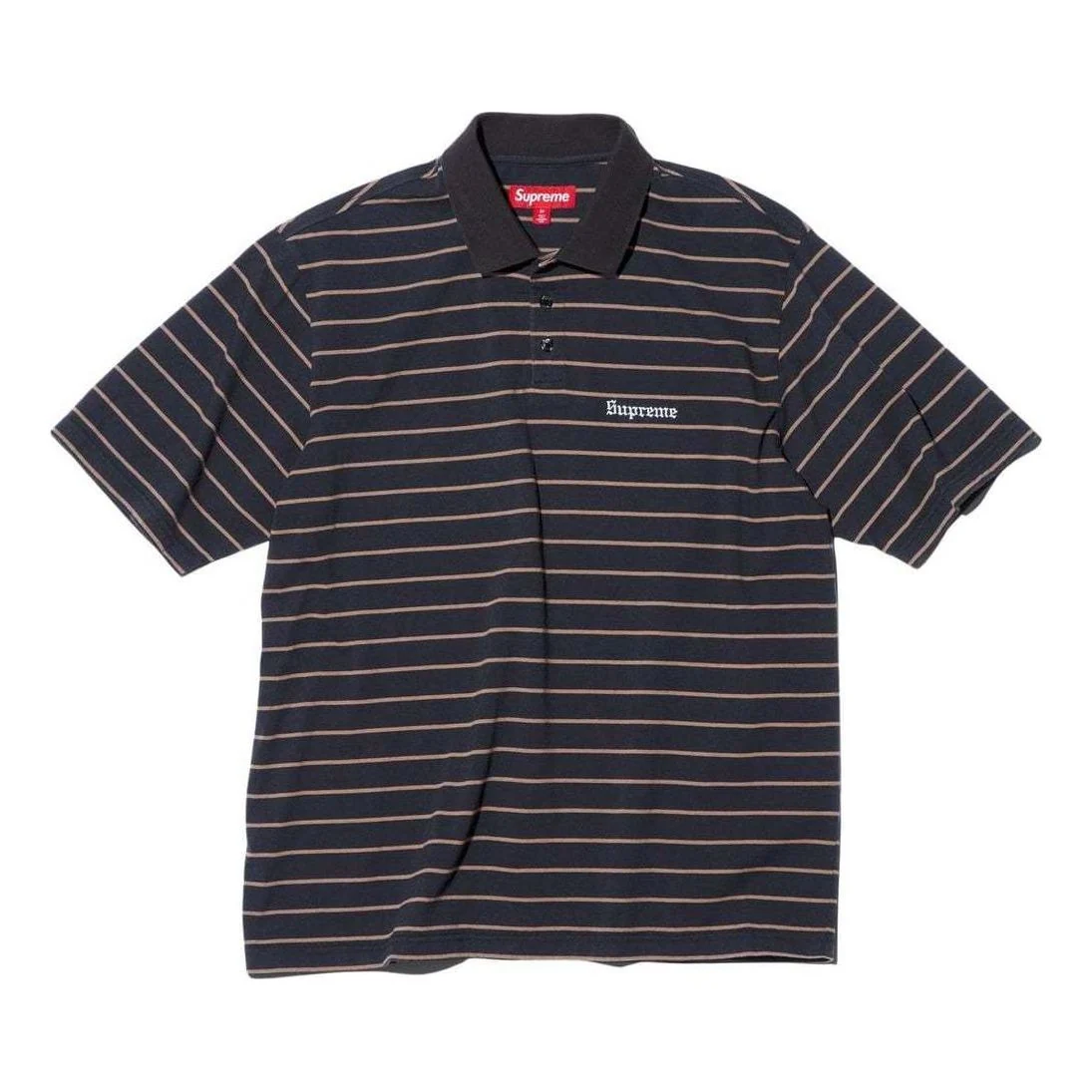 Supreme x Melvins Stripe S/S Polo 'Black White' SUP-SS24-221