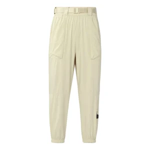 (WMNS) Nike Sportswear Swoosh Woven Bundle Feet Sports Long Pants Gray CJ3777-238