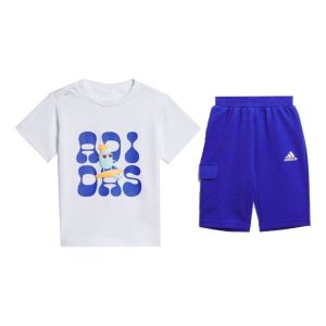 (TD) adidas Sportswear Track Suit Asia Sizing 'White Blue' IT1770
