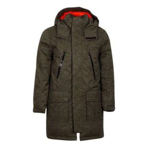 Converse Mid-length Printed Sideline Down Jacket Asia Sizing 'Olive Green' 10007260-A01