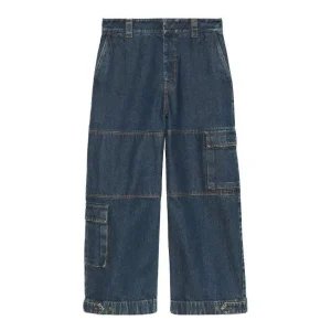 Gucci Denim Trousers With Gucci Label 'Dark Blue' 774082-XDCS9-4447