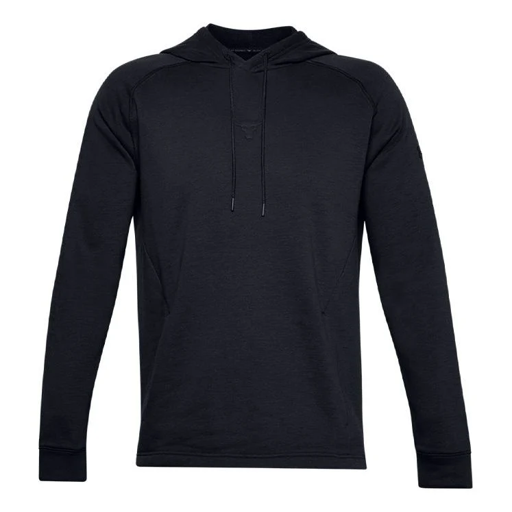 Under Armour Project Rock Charged Cotton Logo Hoodie 'Black' 1357193-001