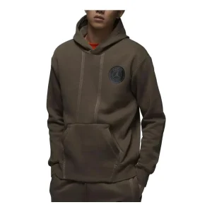 Air Jordan Paris Saint-Germain Logo Hoodie Asia Sizing 'Brown' DZ2924-274