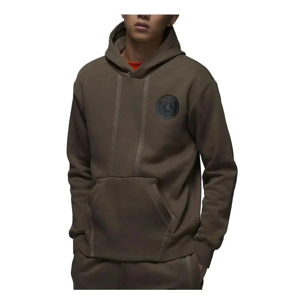 Air Jordan Paris Saint-Germain Logo Hoodie Asia Sizing 'Brown' DZ2924-274