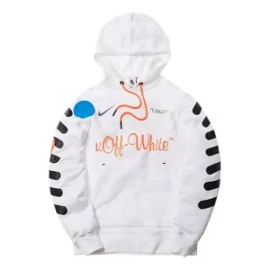 Nike x Off-White Mercurial NRG X Hoodie 'White Total Orange' AA3257-100