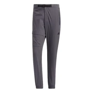 adidas Belt Jg Pant Outdoor Casual Bundle Feet Sports Pants Gray GN7357