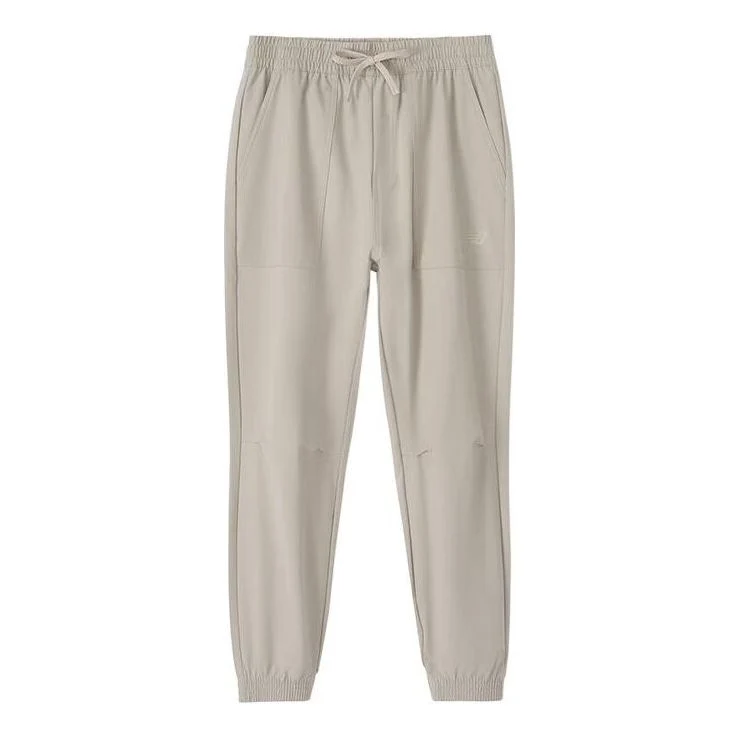 New Balance Essentials Stacked Sweatpants Asia Sizing 'Beige' AMP31317-SEN
