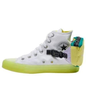 (WMNS) Converse Chuck Taylor All Star Buckle Up High Top 'White Volt' 569032C