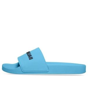 Balenciaga Pool Slides 'Light Blue and Black Rubber' 565826W1S804001