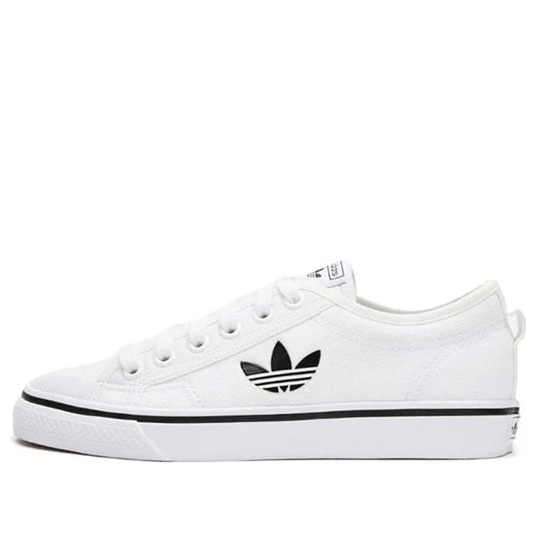 (WMNS) adidas Nizza Trefoil 'White Black' FX9270