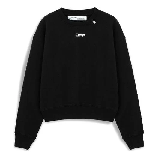 Off-White Alphabet Printing Pullover Black OMBA035R20E300041001