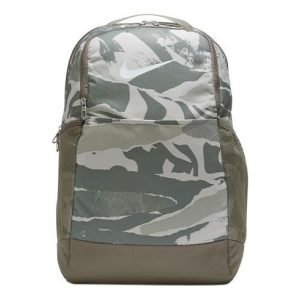 Nike Training Zipper  Fabric Schoolbag Backpack Unisex Light Green Grey CU9650-320