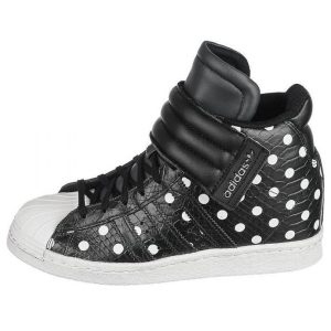 (WMNS) adidas originals Superstar Up Strap 'Black White' S81718