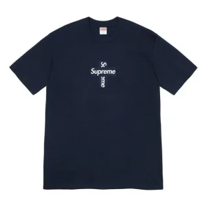 Supreme Week 17 Cross Box Logo Tee LogoT SUP-FW20-371-BLU