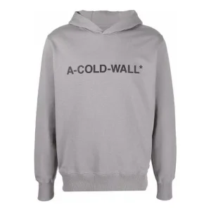 A-COLD-WALL* Logo Popover Hoodie 'Grey' ACWMW057-SLGR
